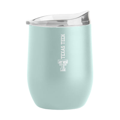 Texas Tech 16oz Vertical Powder Coat Curved Beverage - Logo Brands