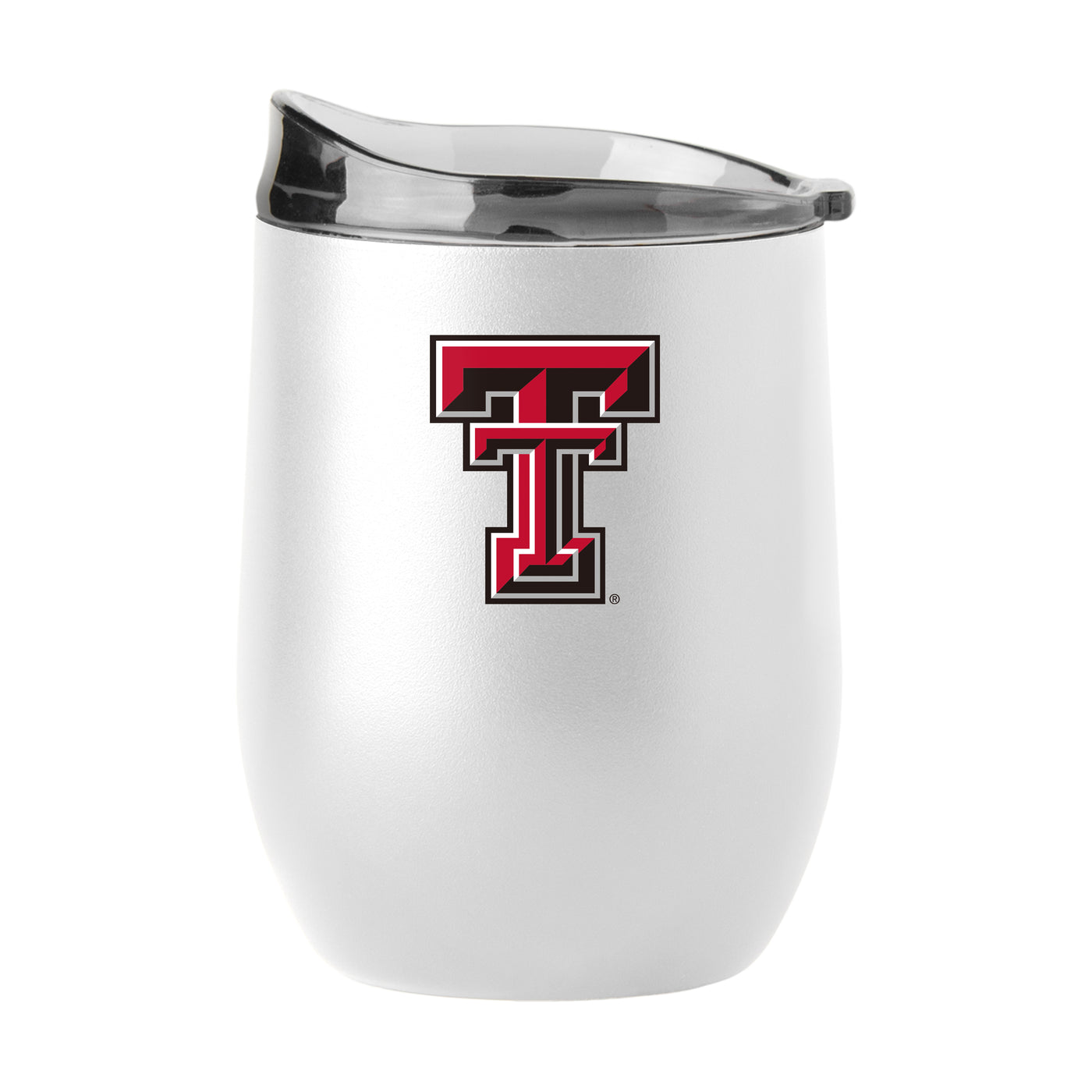 TX Tech 16oz Swagger White Powder Coat Curved Beverage