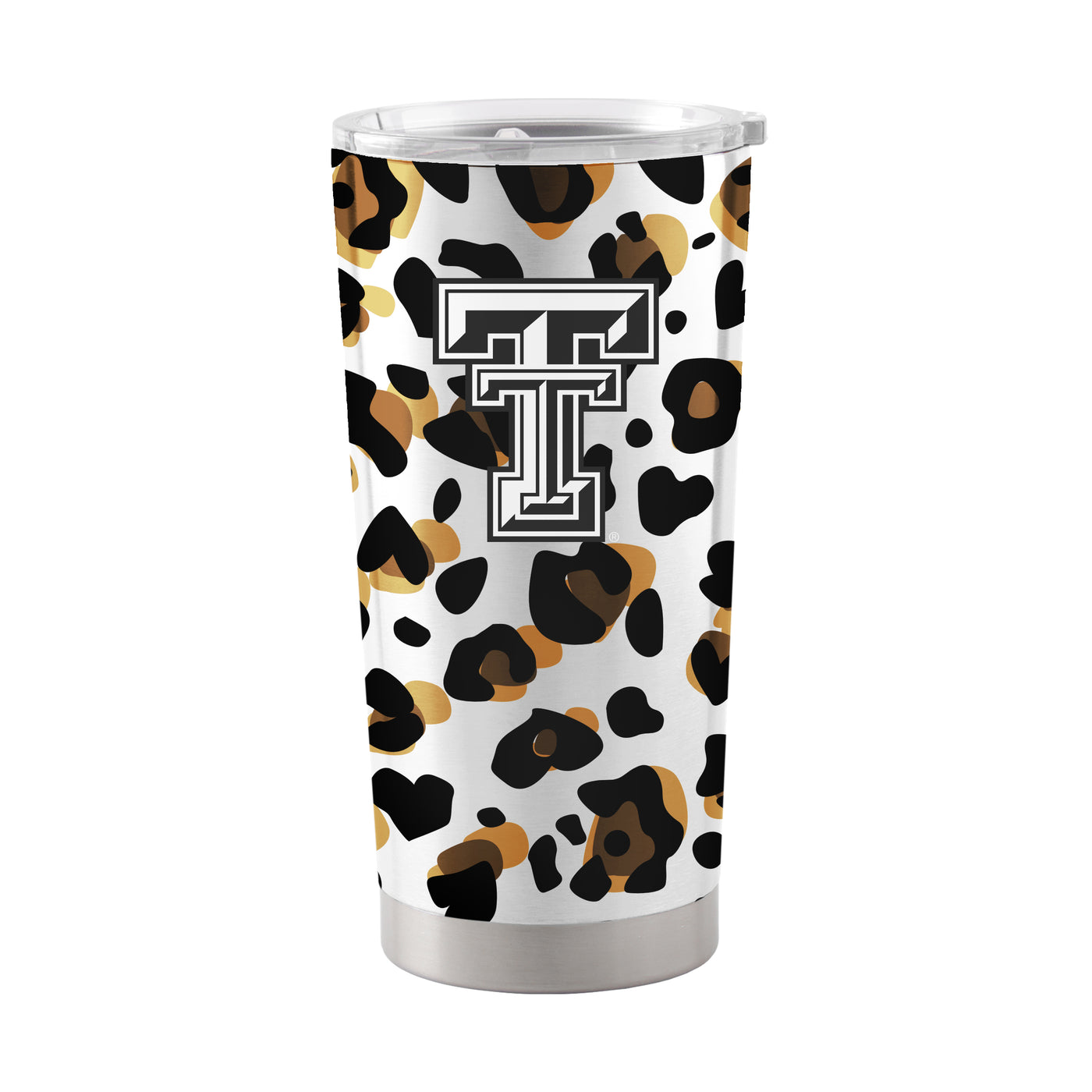 Texas Tech 20oz Neutral Leopard Stainless Steel Tumbler