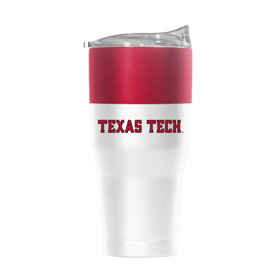 TX Tech 30oz Colorblock White Powder Coat Tumbler