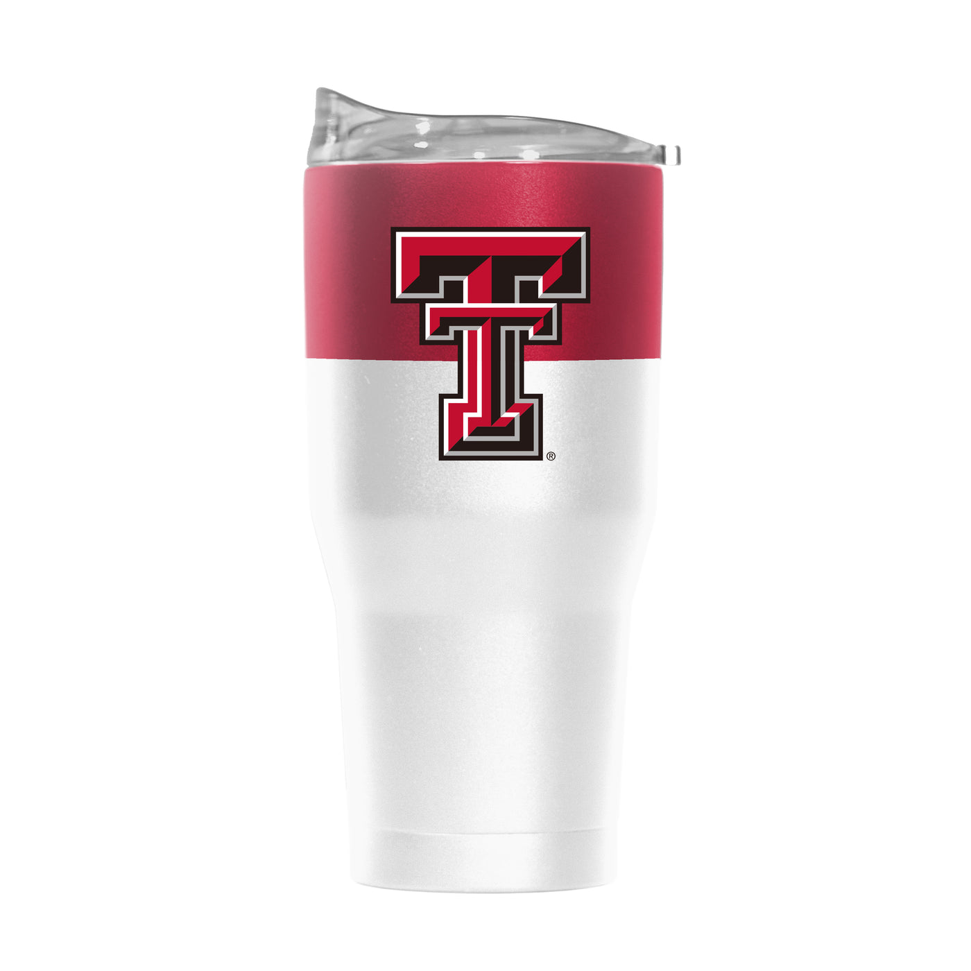 TX Tech 30oz Colorblock White Powder Coat Tumbler