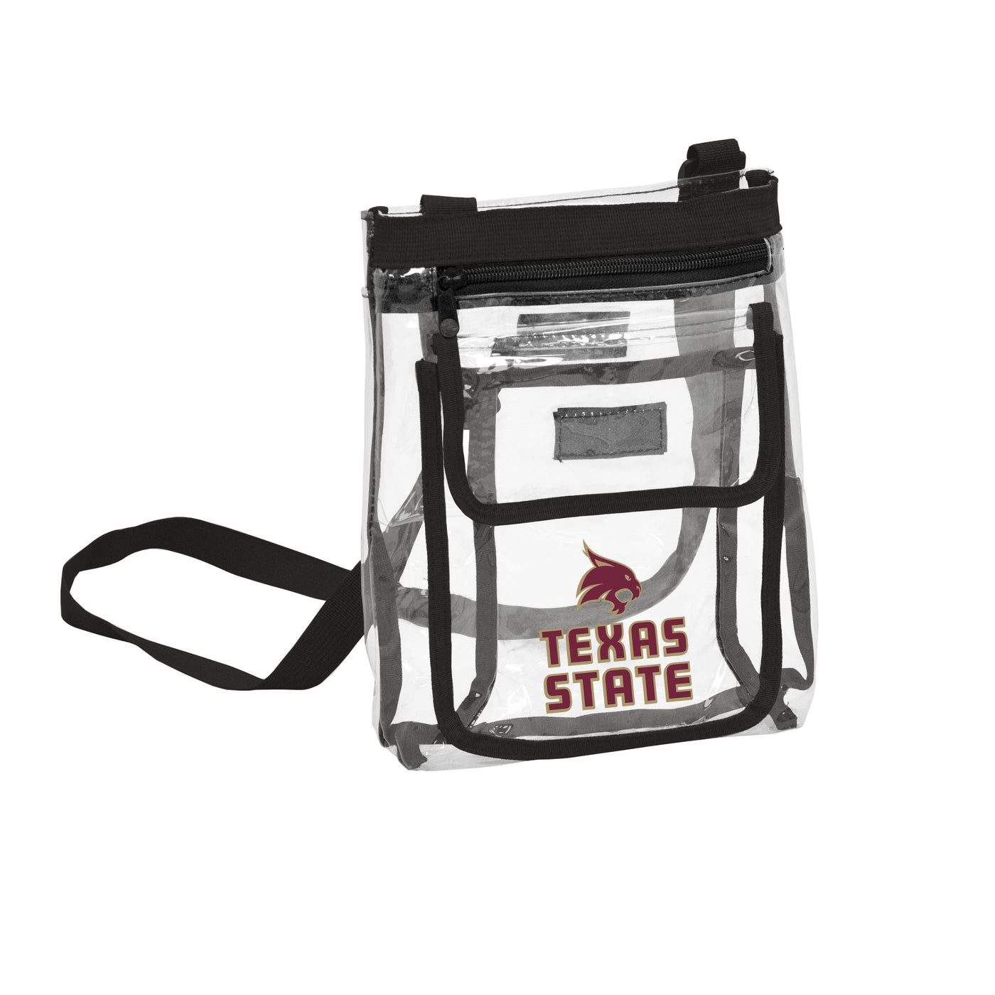 Texas State University Black Clear Crossbody - Logo Brands