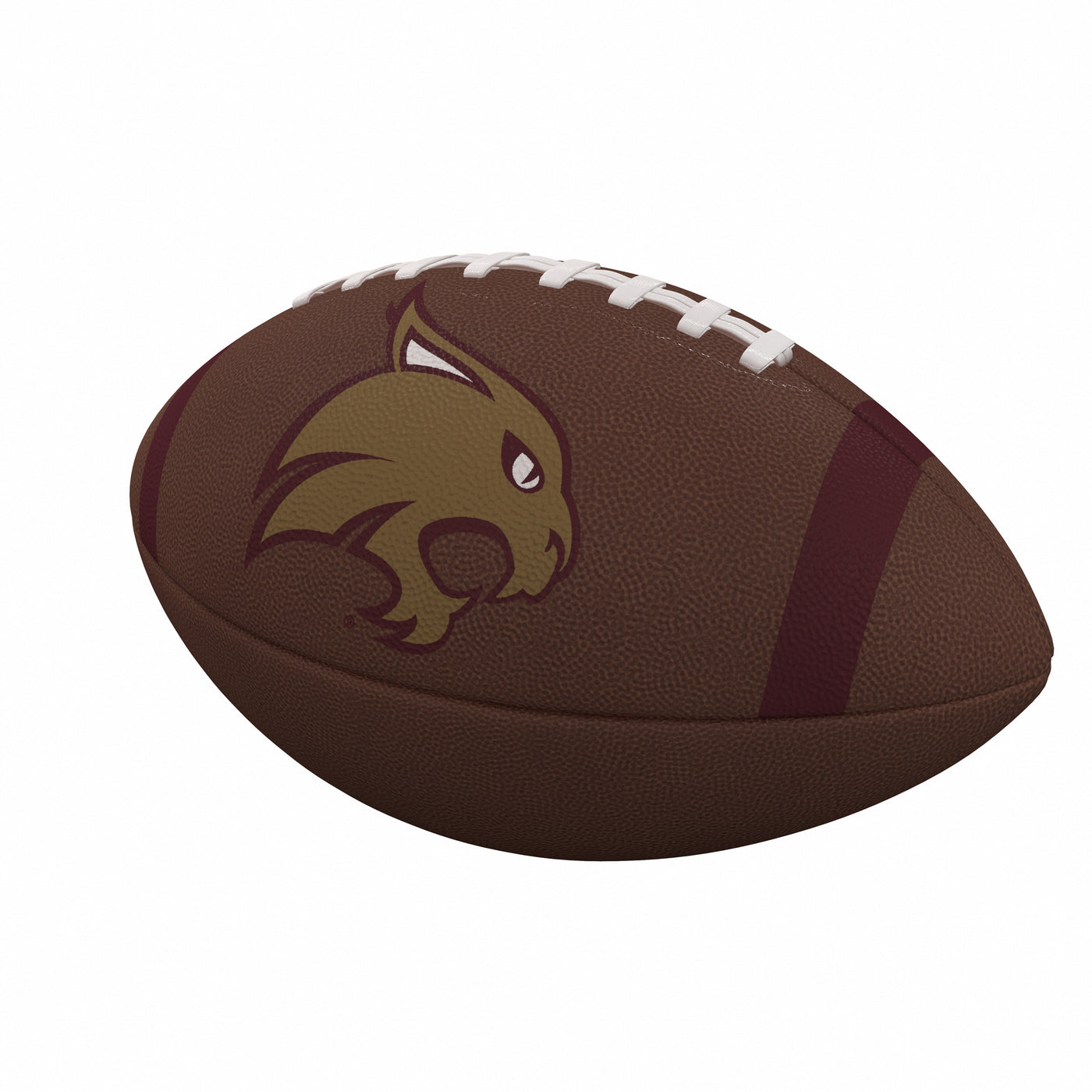 TX State Team Stripe Official-Size Composite Football