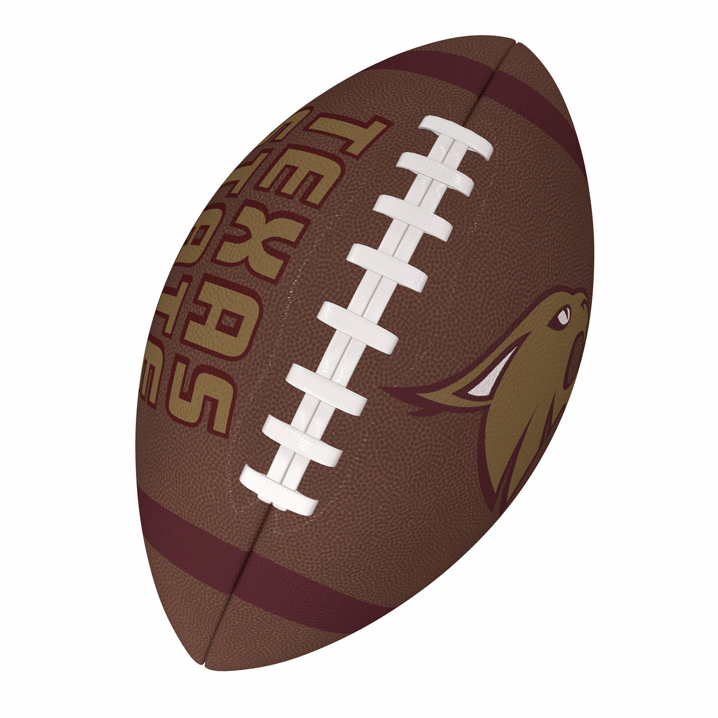 TX State Team Stripe Official-Size Composite Football
