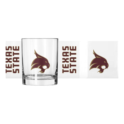 Texas State 14oz Gameday Rocks Glass