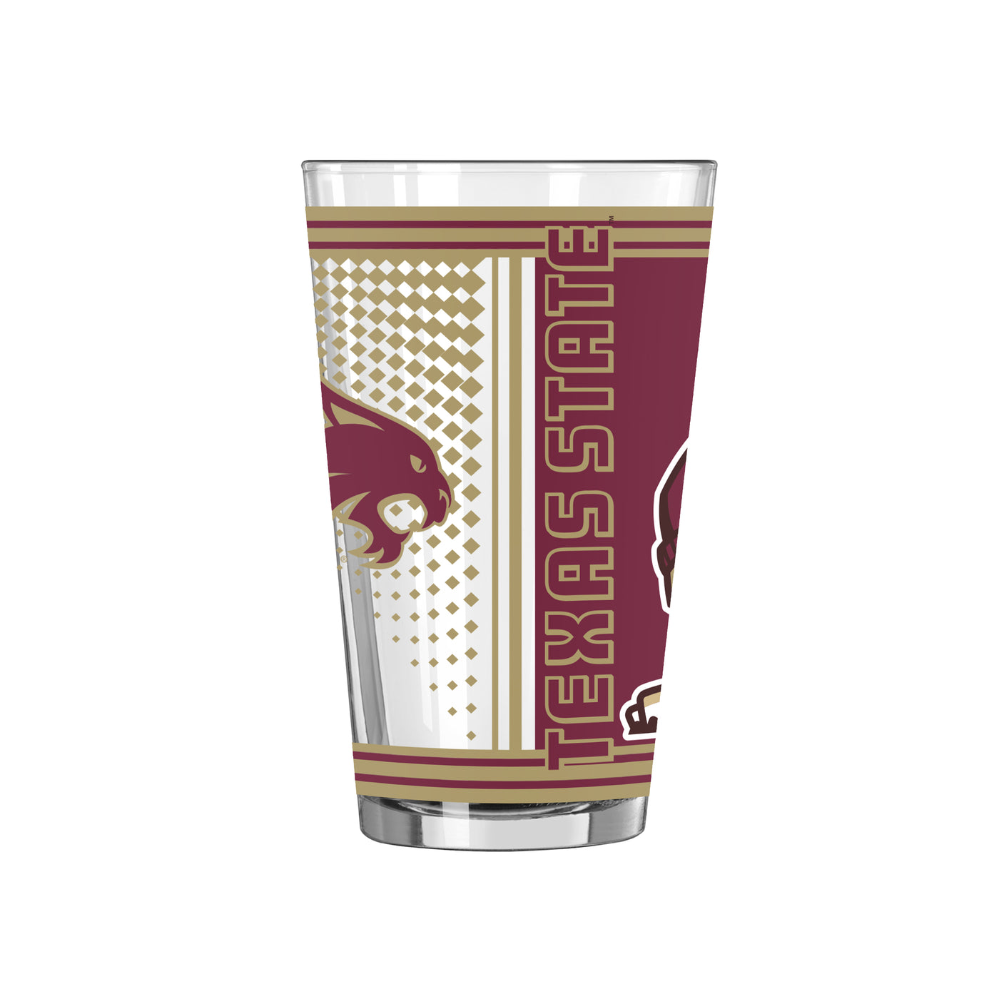 Texas State 16oz Hero Pint Glass