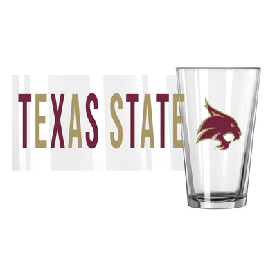 Texas State 16oz Overtime Pint Glass