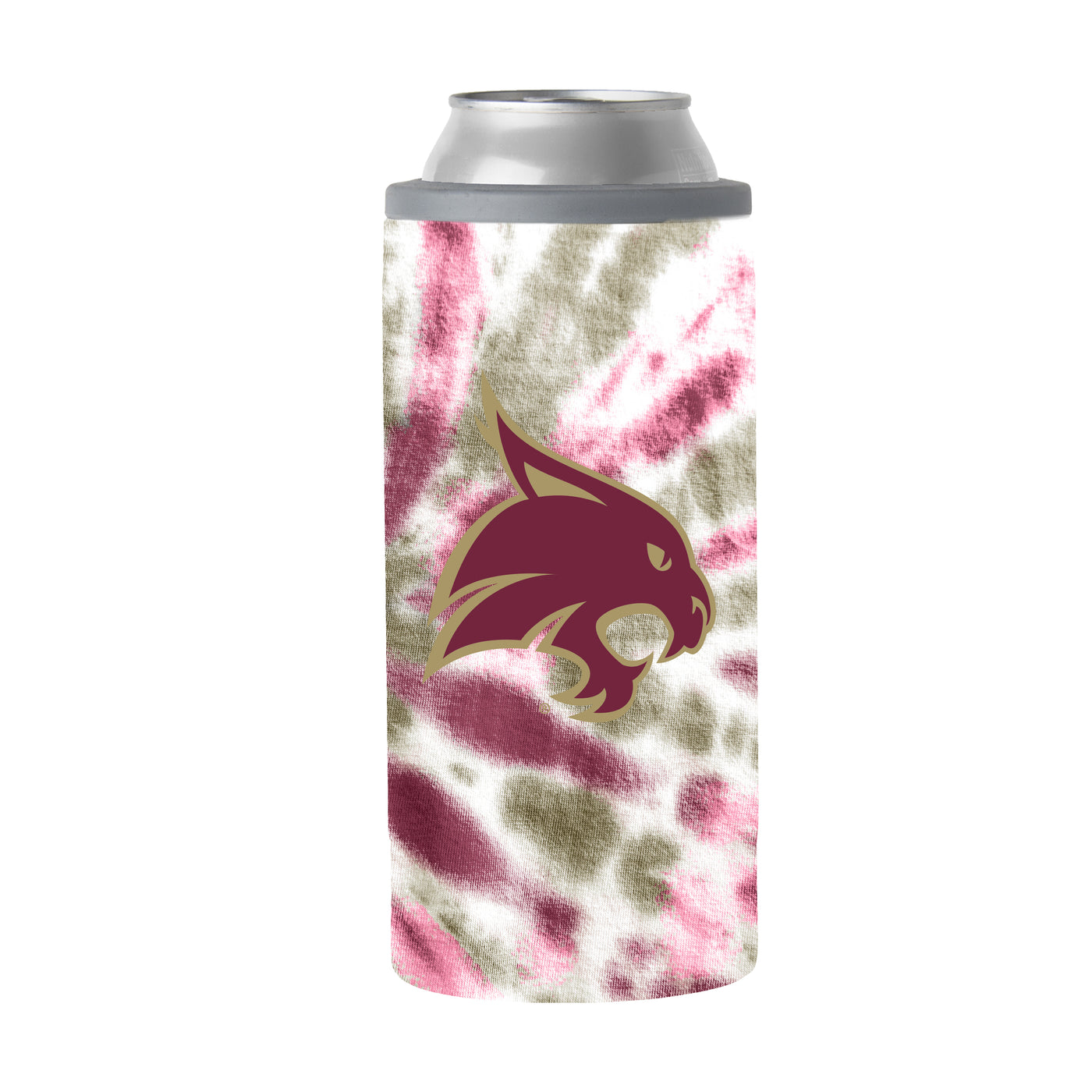 Texas State 12oz Tie Dye Slim Can Coolie