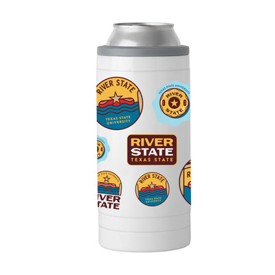 Texas State River State 12oz Native Slim Can Coolie