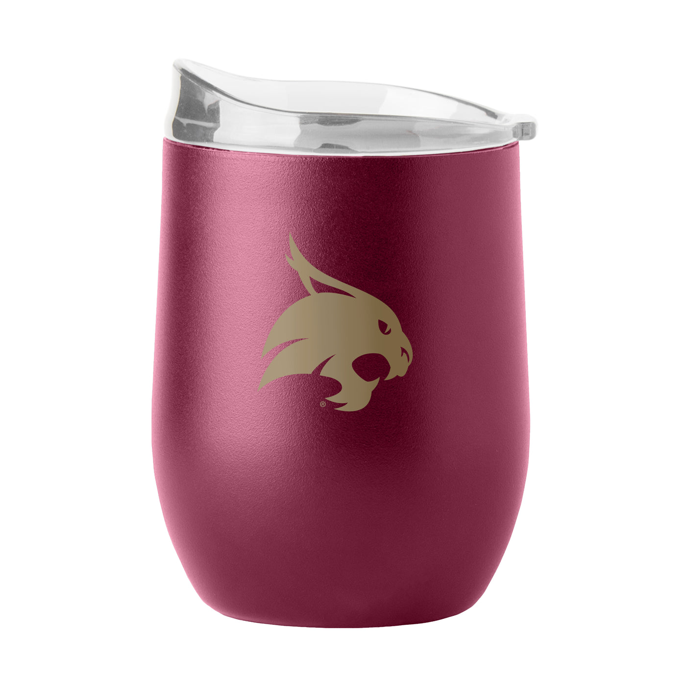 Texas State 16oz Flipside Powder Coat Curved Bev