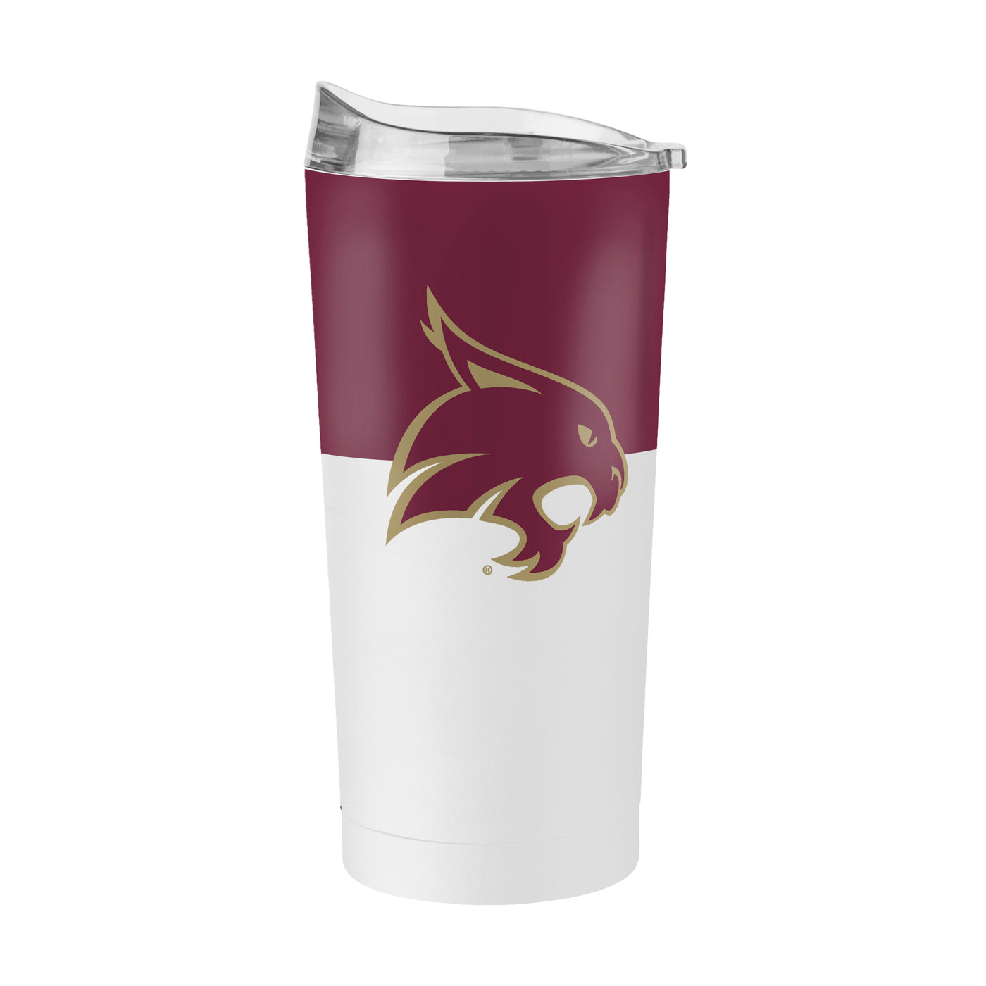 Texas State 20oz Colorblock Powder Coat Tumbler