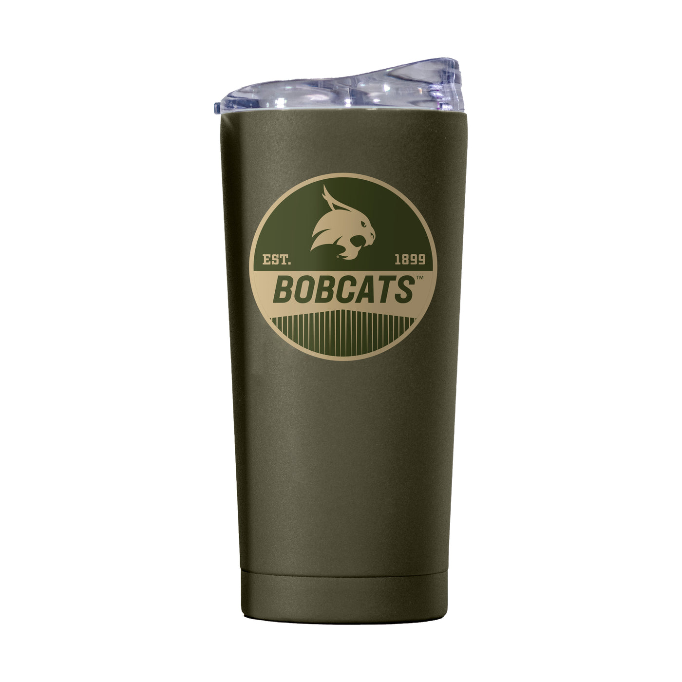 Texas State 20oz Olive Badge Powder Coat Tumbler