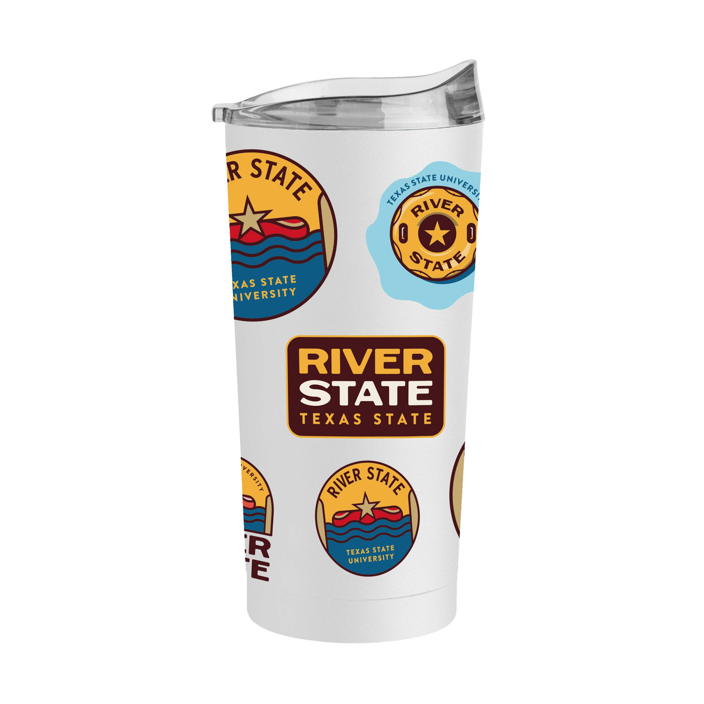 Texas State River 20oz Native Powder Coat Tumbler