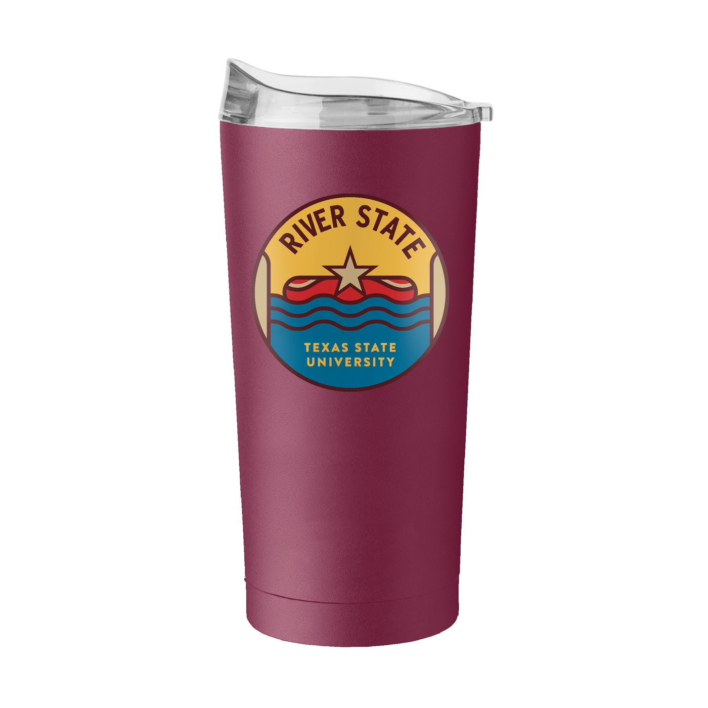 Texas State River State 20oz Powder Coat Tumbler