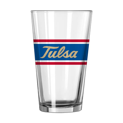 Tulsa 16oz Stripe Pint Glass