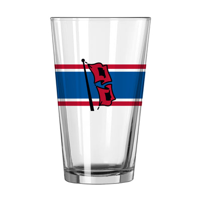 Tulsa 16oz Stripe Pint Glass - Logo Brands