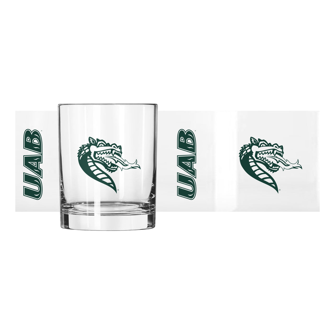 UAB 14oz Gameday Rocks Glass