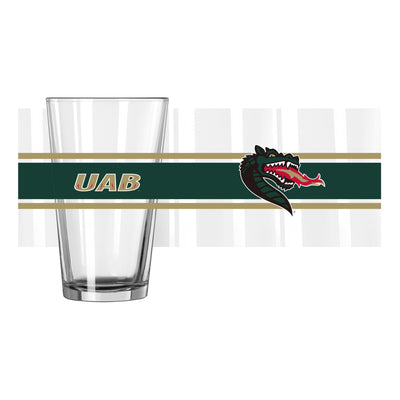 UAB 16oz Stripe Pint Glass