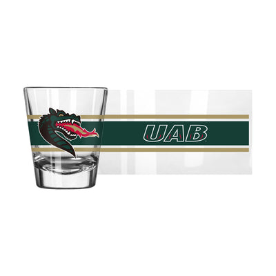 UAB 2oz Stripe Shot Glass