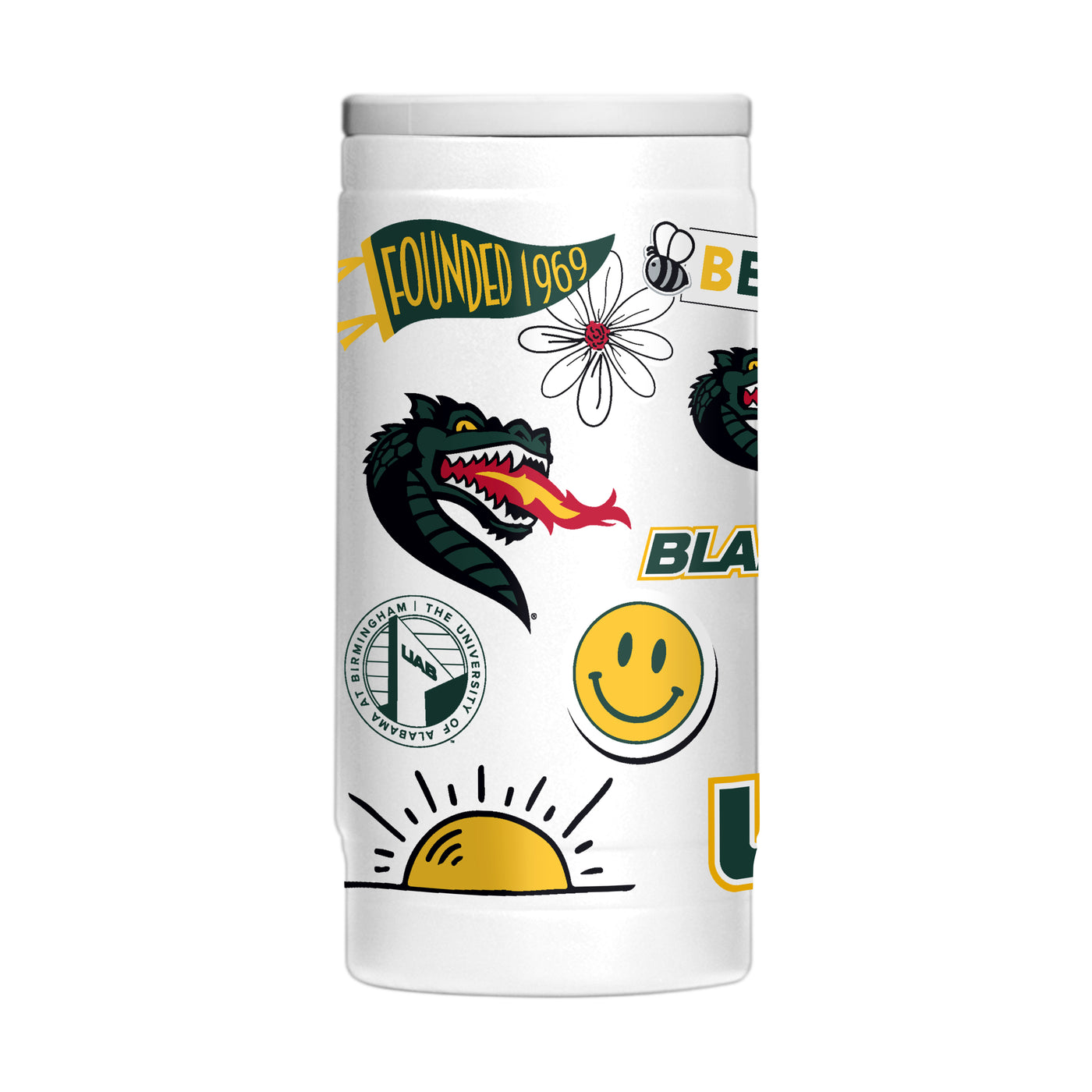 Alabama - Birmingham 12oz Native Powdercoat SlimCan Coolie