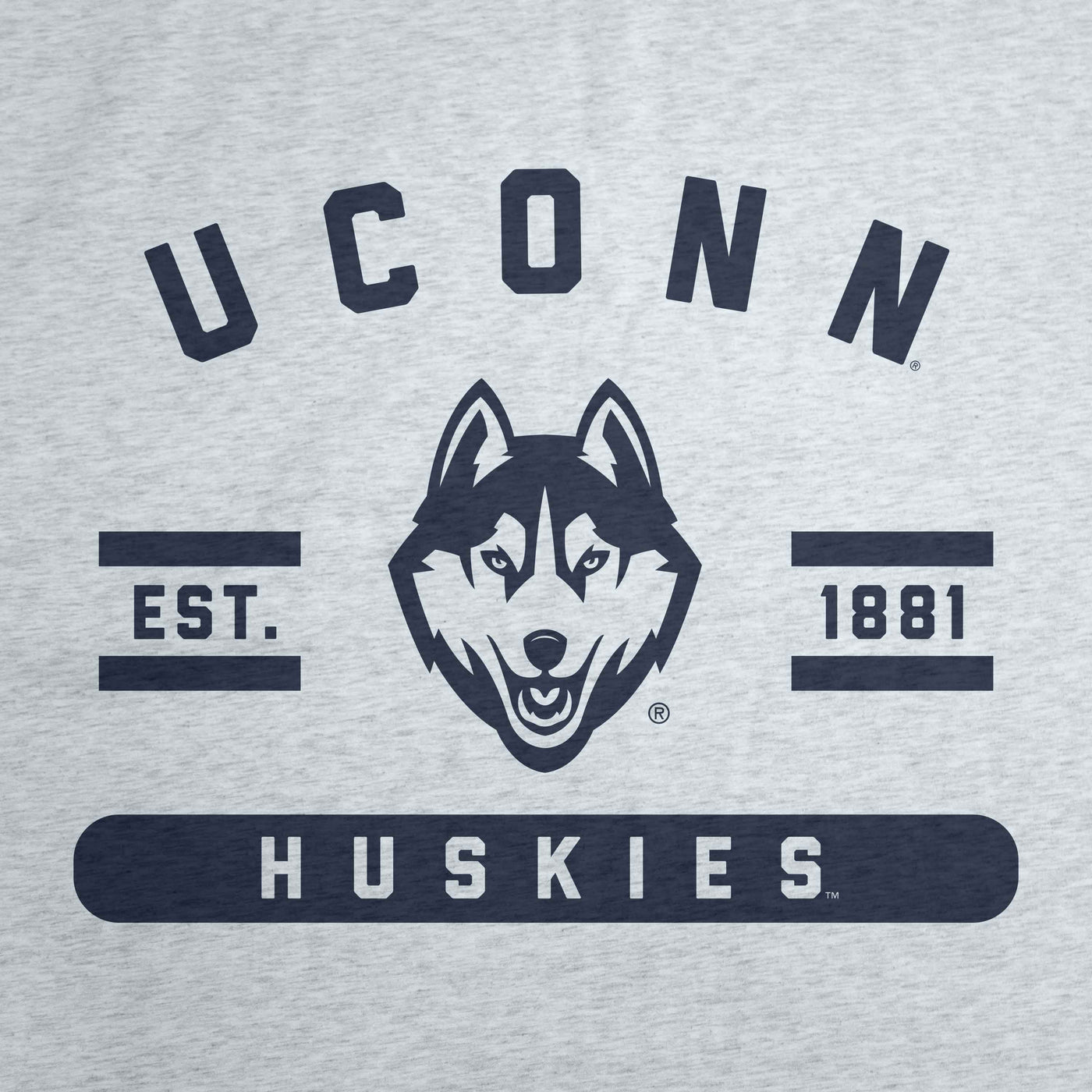 UConn Athletic Gray Sublimated Sweatshirt Blanket