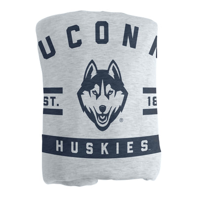 UConn Athletic Gray Sublimated Sweatshirt Blanket