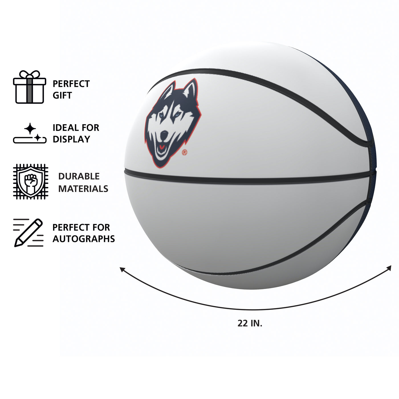 UConn Mini-Size Autograph Basketball