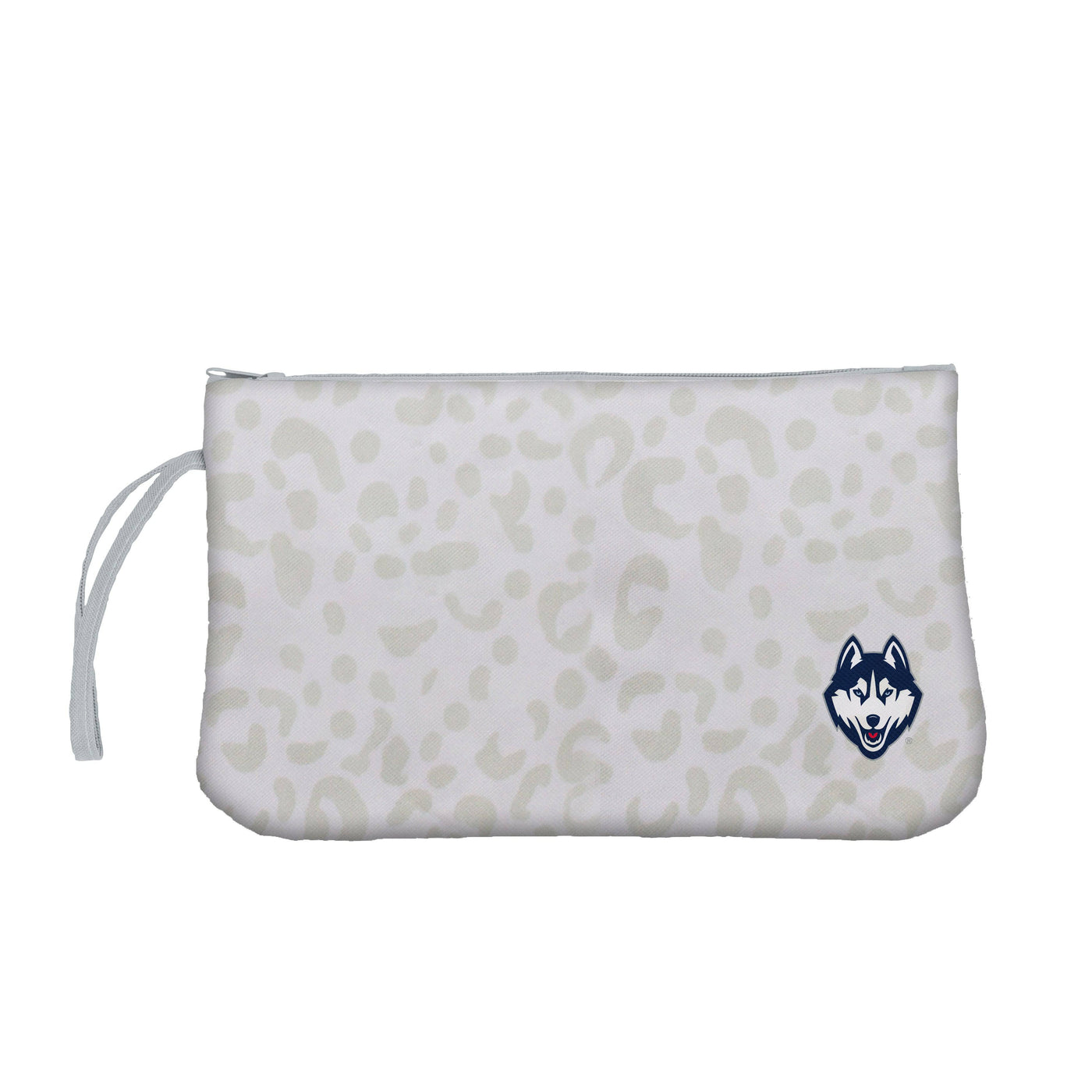 UConn Leopard Print Wristlet