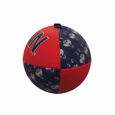 UConn Repeating Mini-Size Rubber Football