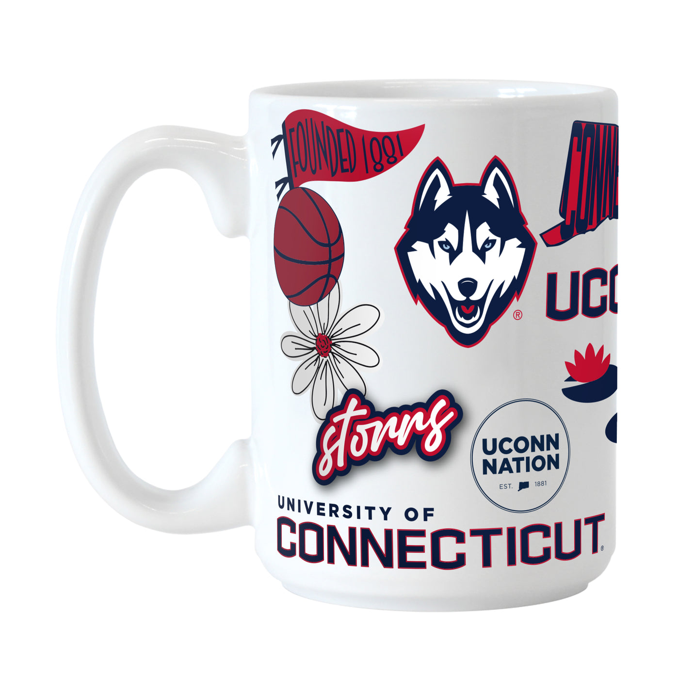 UConn 15oz Native Sublimated Mug