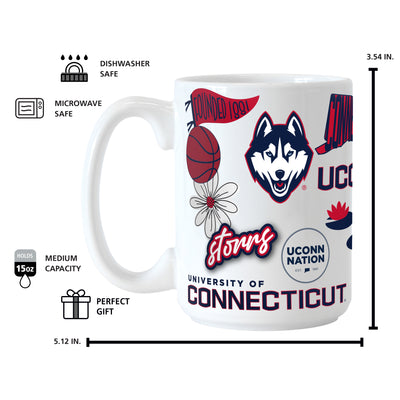 UConn 15oz Native Sublimated Mug