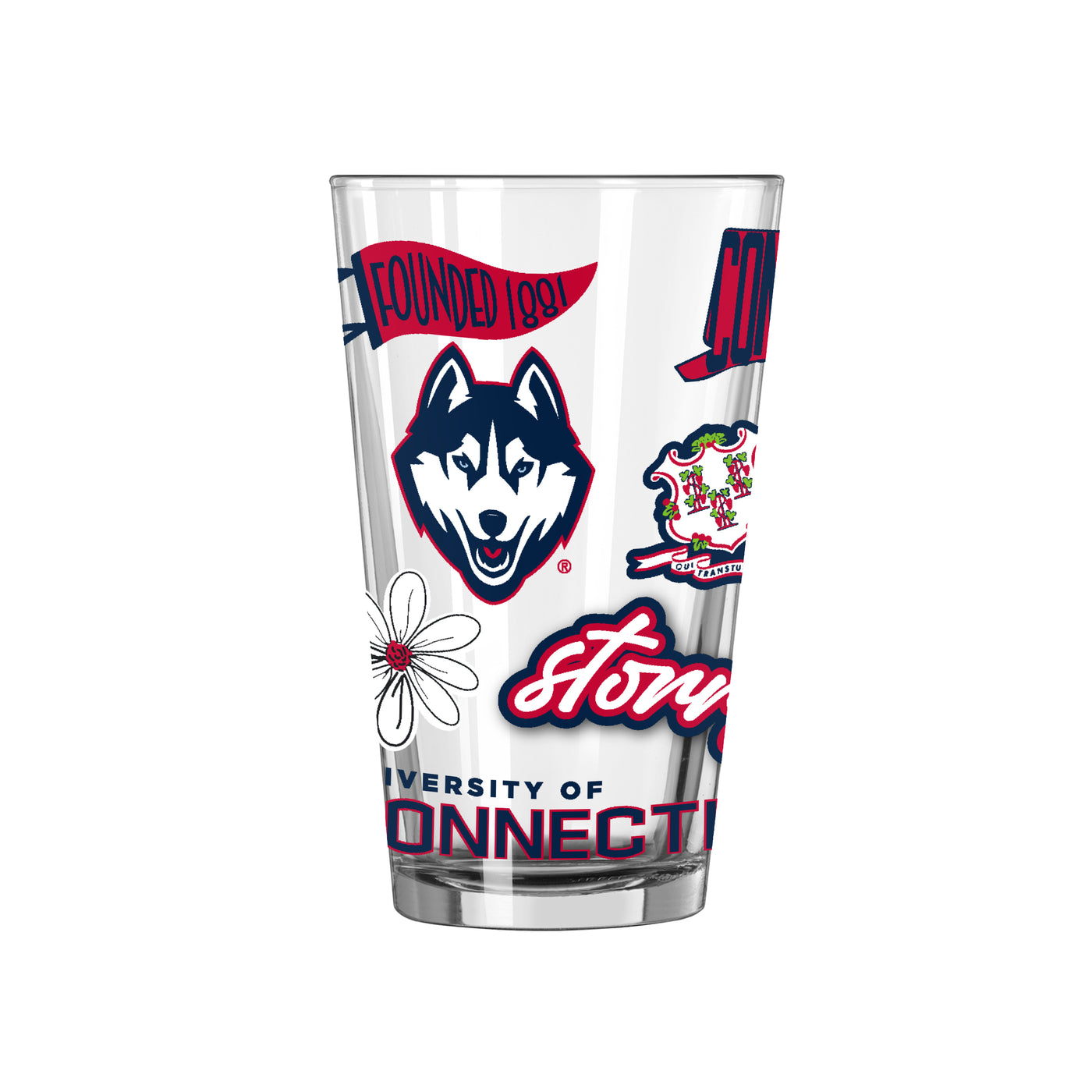 UConn 16oz Native Pint Glass