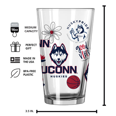UConn 16oz Native Pint Glass