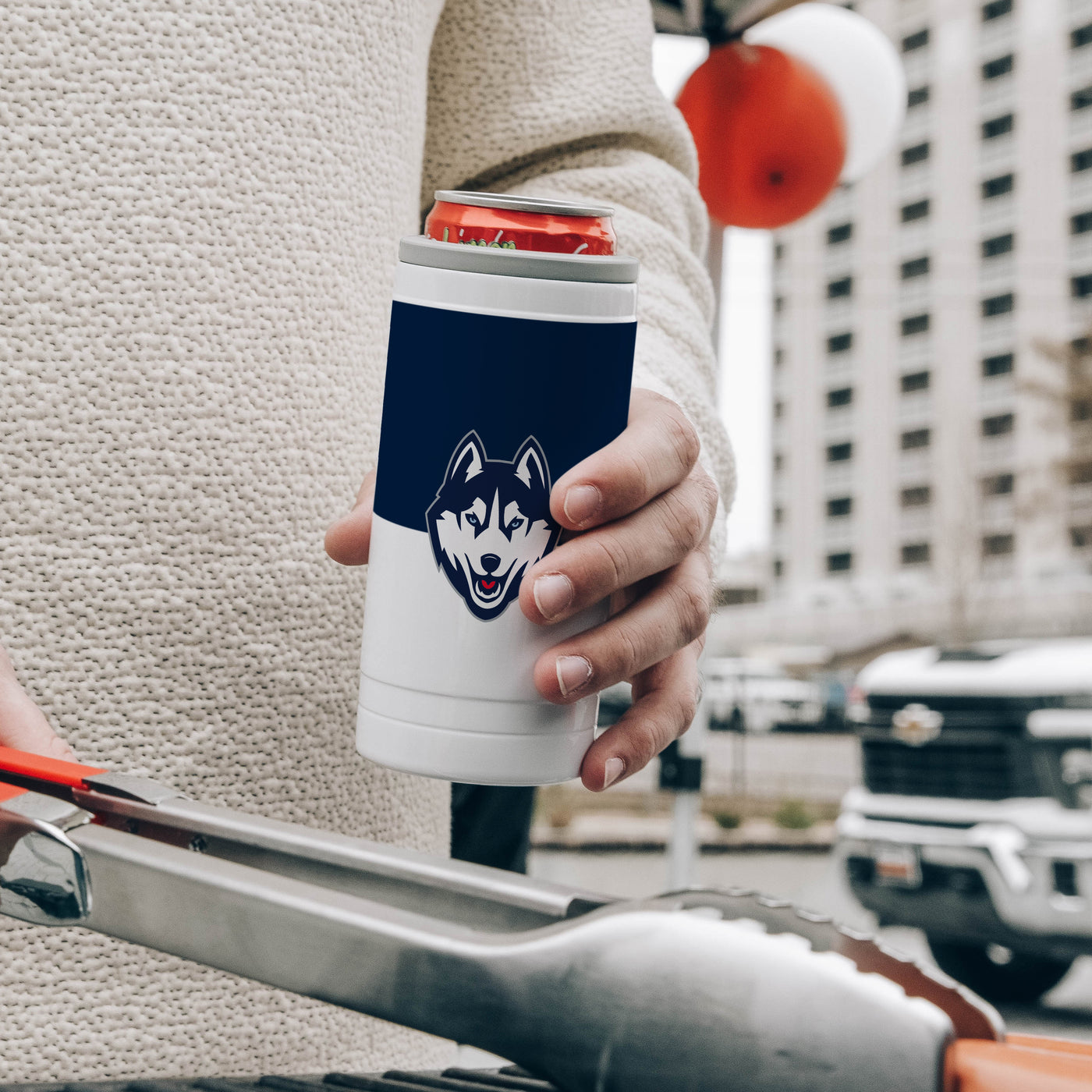 UConn 12oz Colorblock Slim Can Coolie