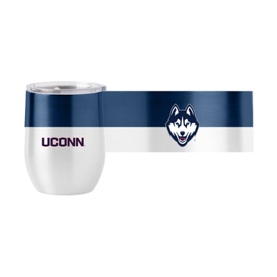 UConn 16oz Colorblock Stainless Curved Beverage