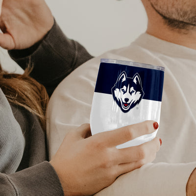 UConn 16oz Colorblock Stainless Curved Beverage