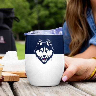 UConn 16oz Colorblock Stainless Curved Beverage