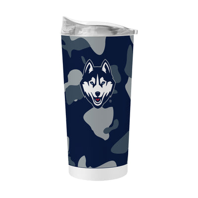 UConn 20oz Camo Powder Coat Tumbler