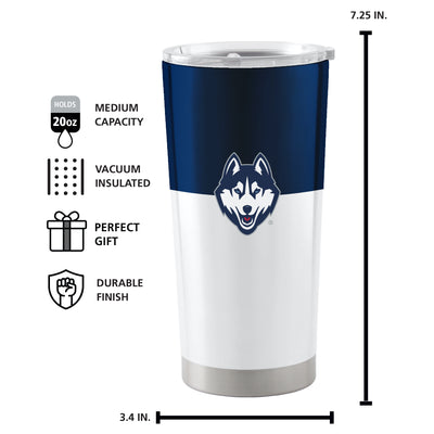 UConn 20oz Colorblock Stainless Steel Tumbler