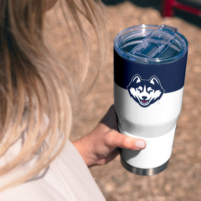 UConn 30oz Colorblock Stainless Steel Tumbler