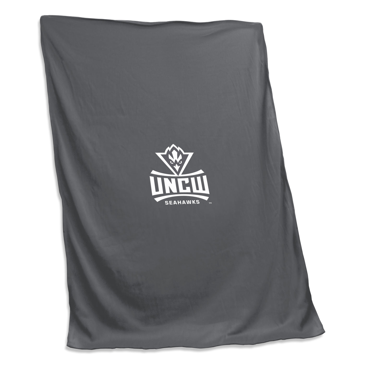 UNC Wilmington Charcoal Sweatshirt Blanket (Screened)