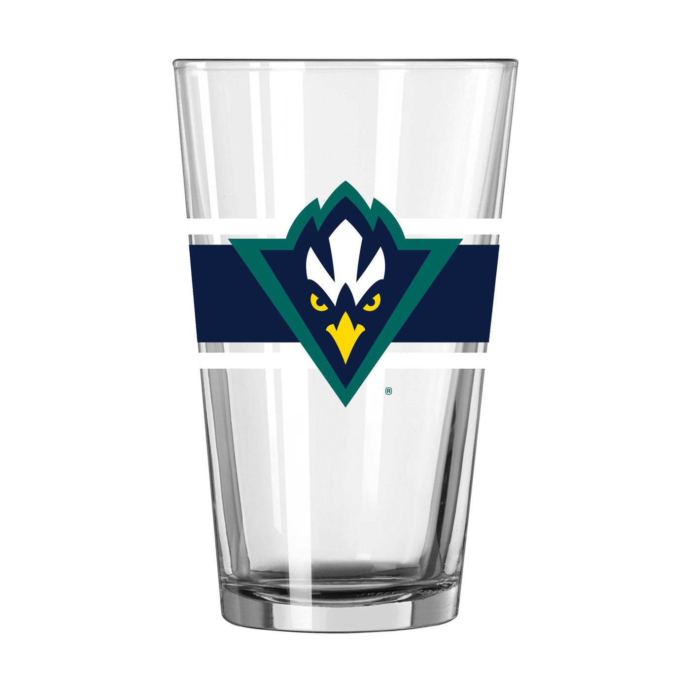 UNC Wilmington 16oz Stripe Pint Glass - Logo Brands