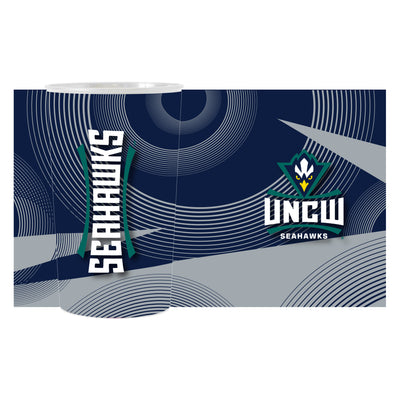 UNC Wilmington Geo Pattern 4-Pack Hardwall Cup