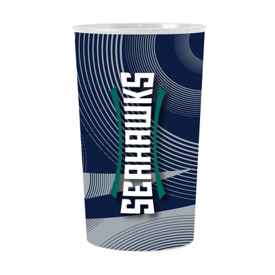 UNC Wilmington Geo Pattern 4-Pack Hardwall Cup