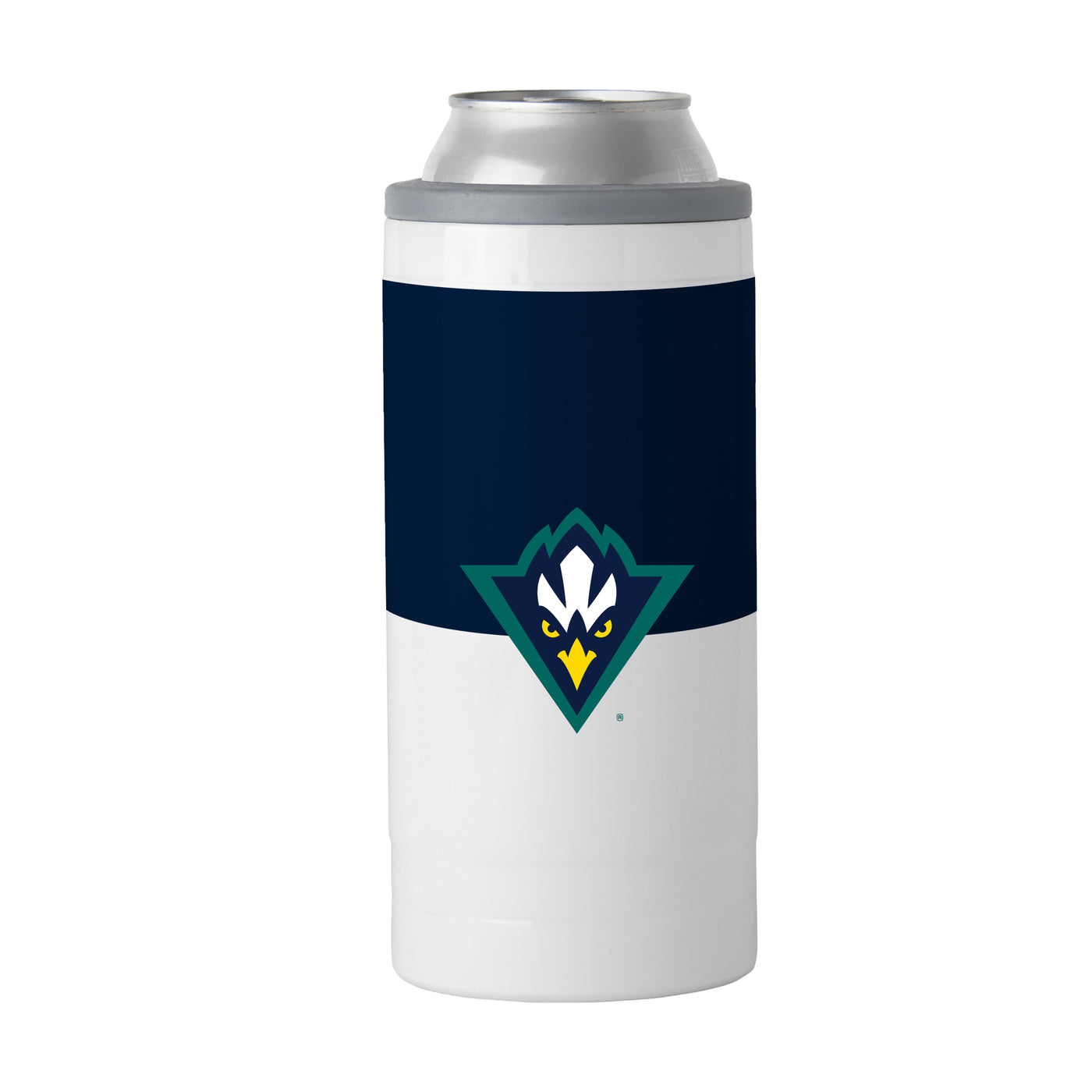 UNC Wilmington 12oz Colorblock Slim Can Coolie