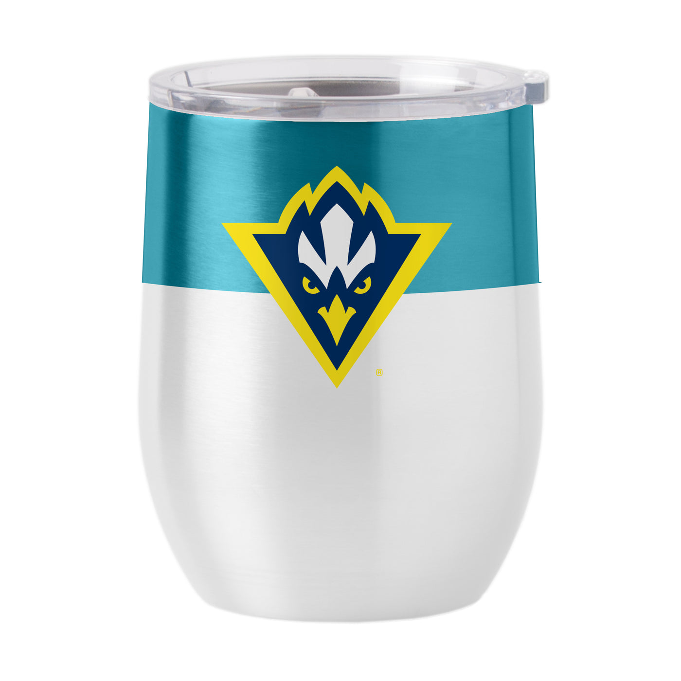 UNC Wilmington 16oz Colorblock Stainless Curved Beverage