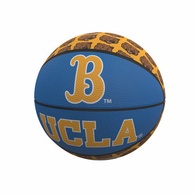 UCLA Repeating Logo Mini-Size Rubber Basketball