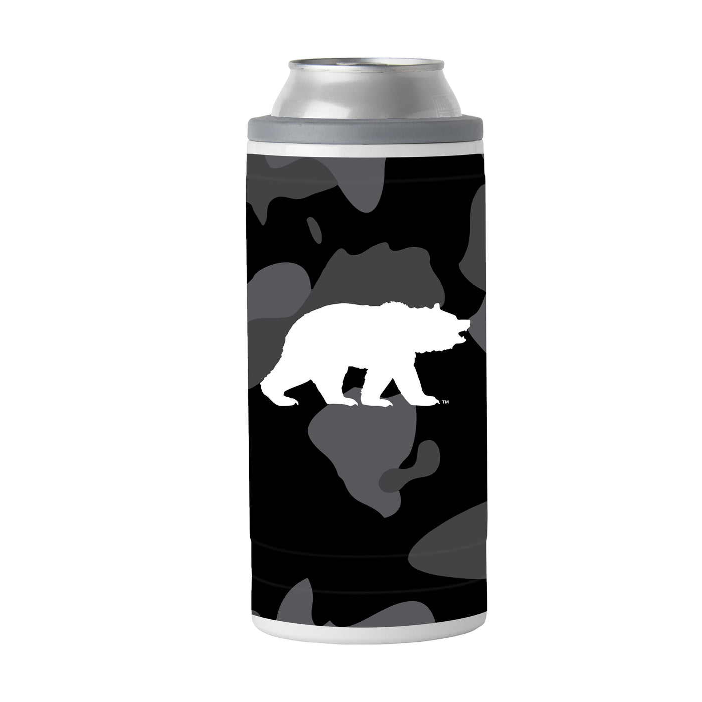 UCLA Black Camo 12oz Slim Can Coolie - Logo Brands
