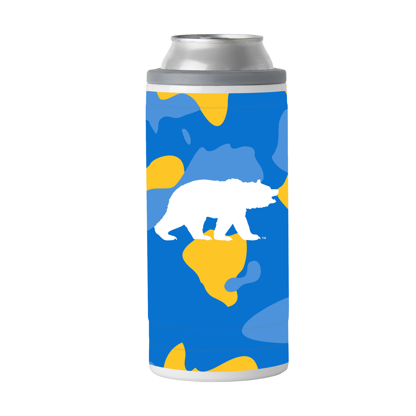 UCLA 12oz Camo Swagger Slim Can Coolie