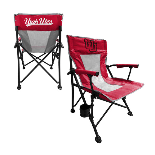 Logo Brands Utah Hard Arm Chair, sturdy furniture with padded armrests and wooden legs, ideal for living room or office use.
